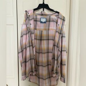 Pink Oversized Flannel